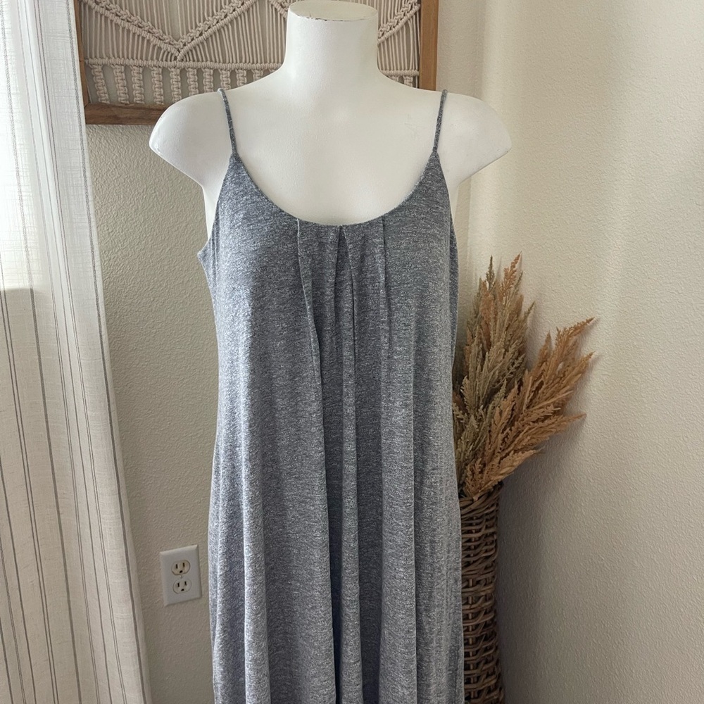 Lanston Revolve Heather Grey High Low Midi Dress Small